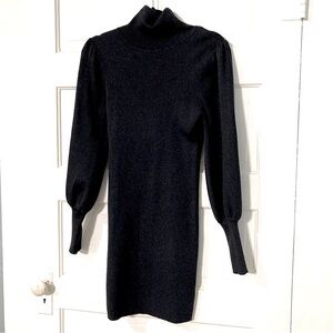 Ella Blue Turtleneck Dress